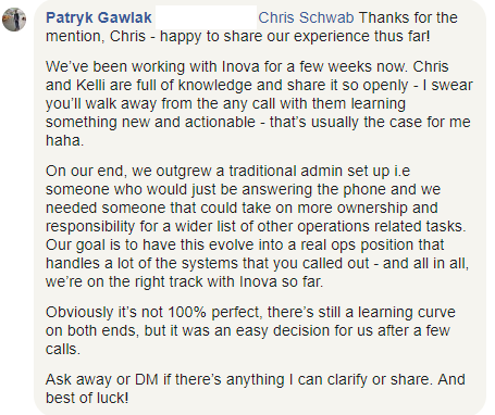 Our client, Patryk Gawlak, shares 